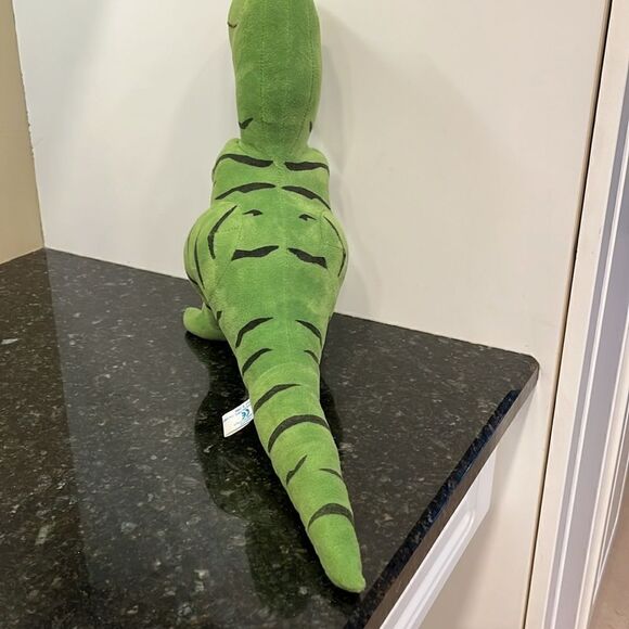 Lissipuppe T Rex Dinosaur Green Dino Plush Stuffed Animal Stripes - Picture 4 of 7